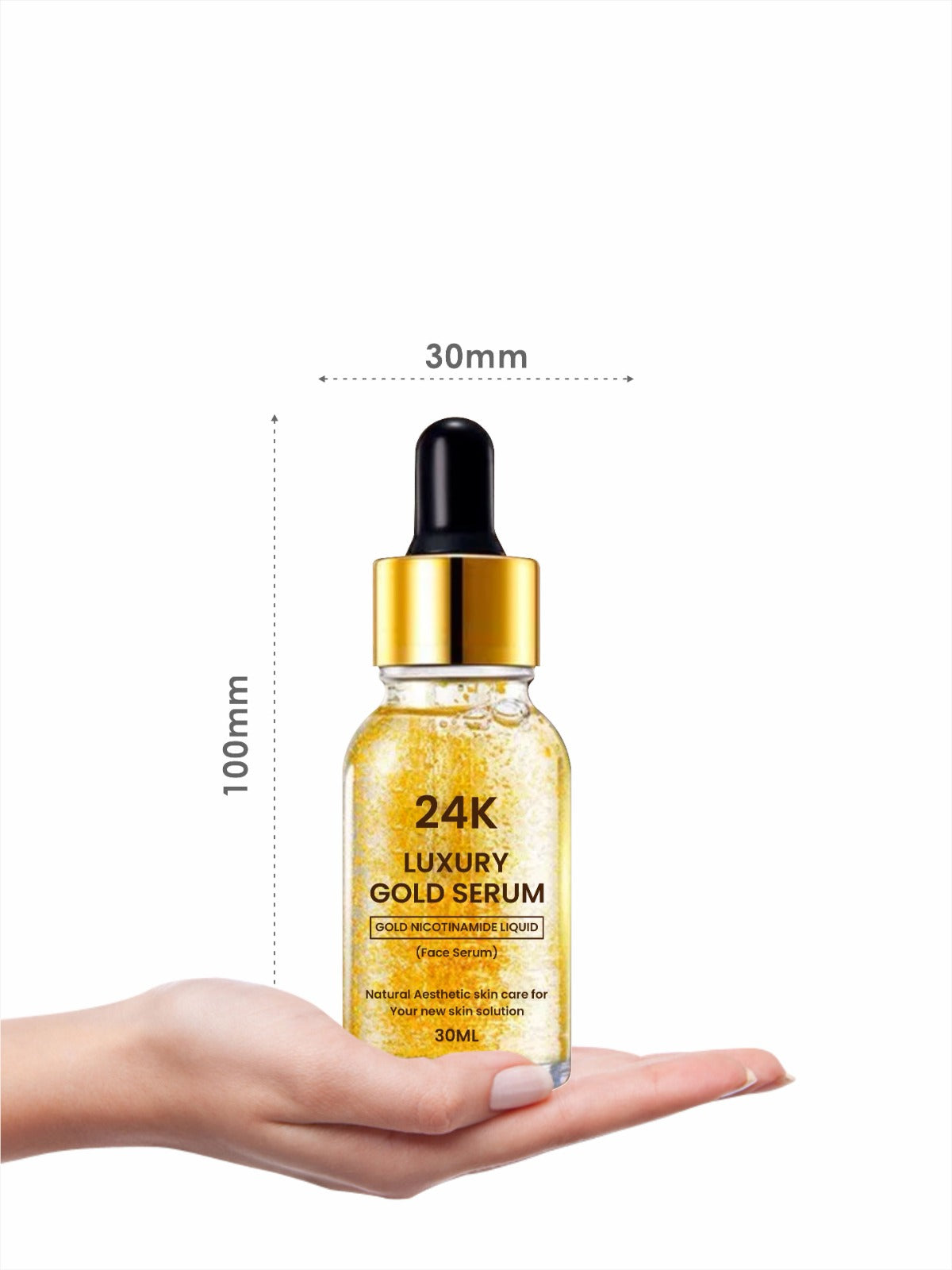 24K Gold Face Serum improves Dullness Reduces fine lines (30 ml) (Pack Of 2)